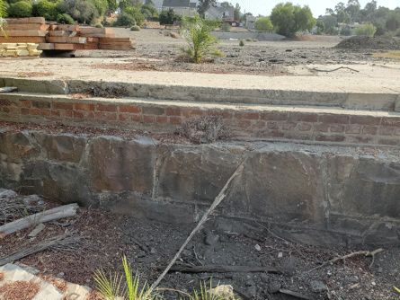 Original roundhouse foundation